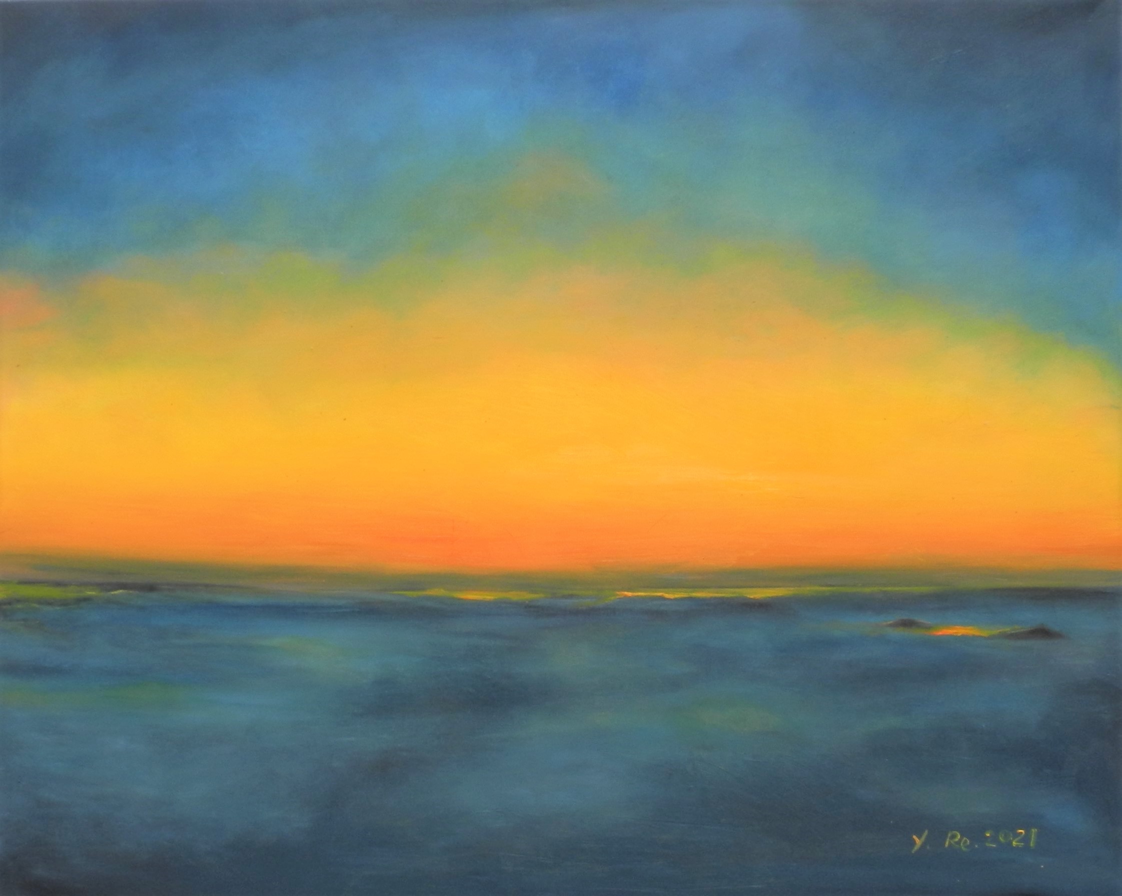 Anfang der blauen Stunde